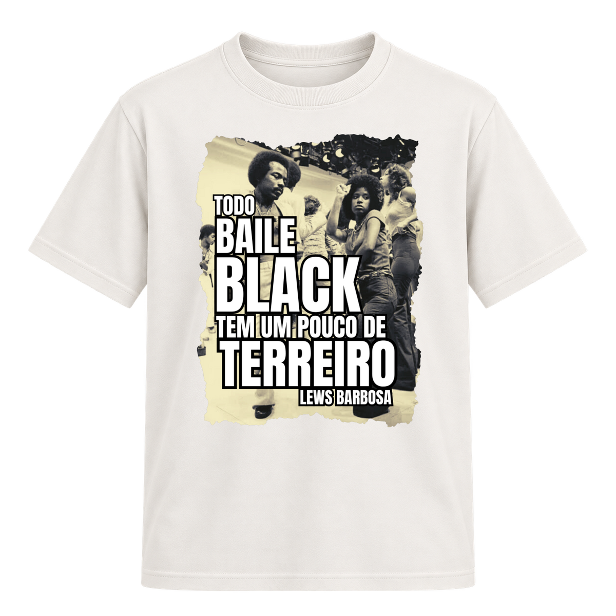 "Baile Black (Soul Train) - Camiseta Regular Suedine" Camiseta Regular Suedine