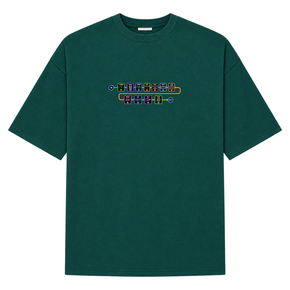 "CADEIA DE SINAL PEDALEIRA" Camiseta Oversized Suedine 220g