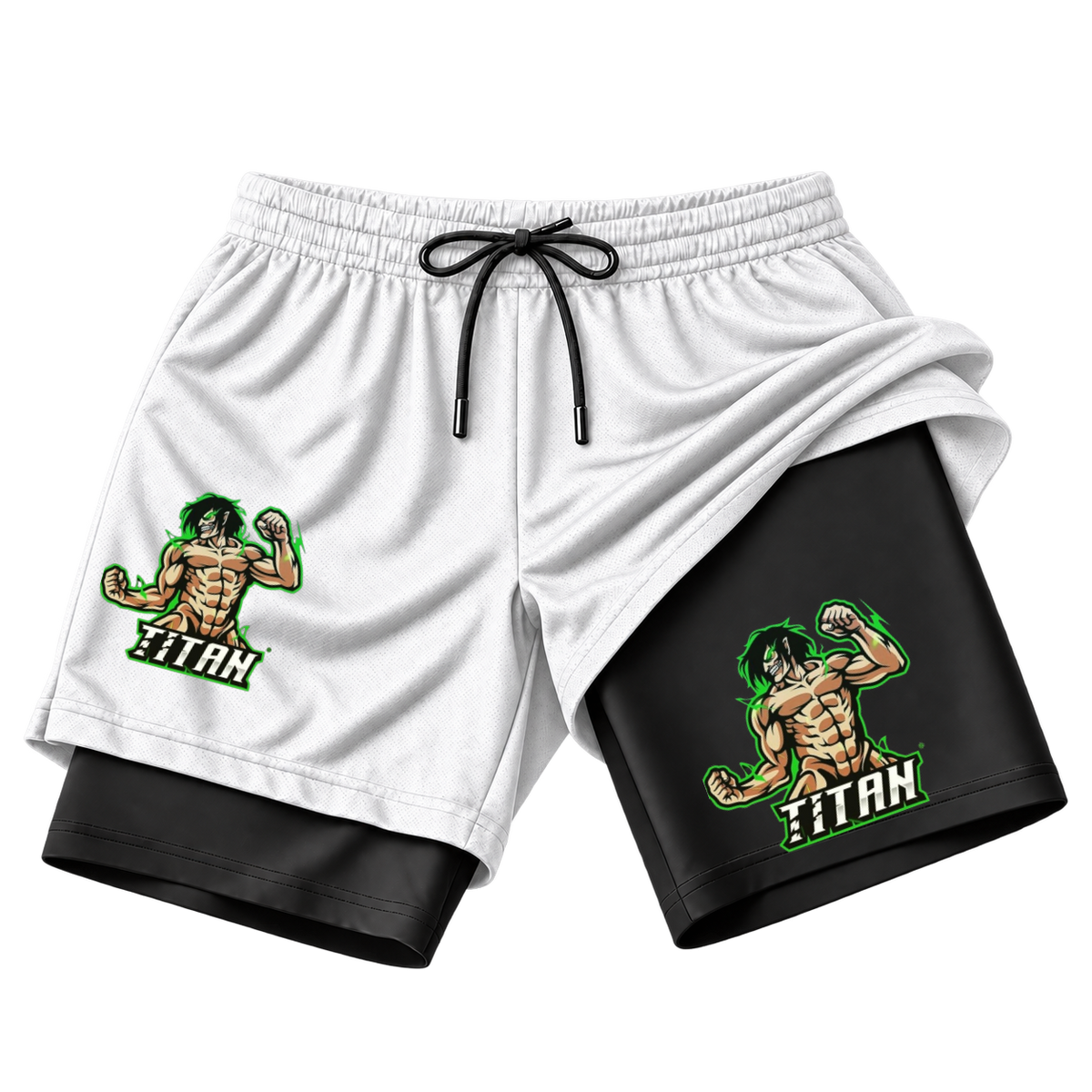 "Short Dryfit 2 em 1 TITAN" Short 2 em 1