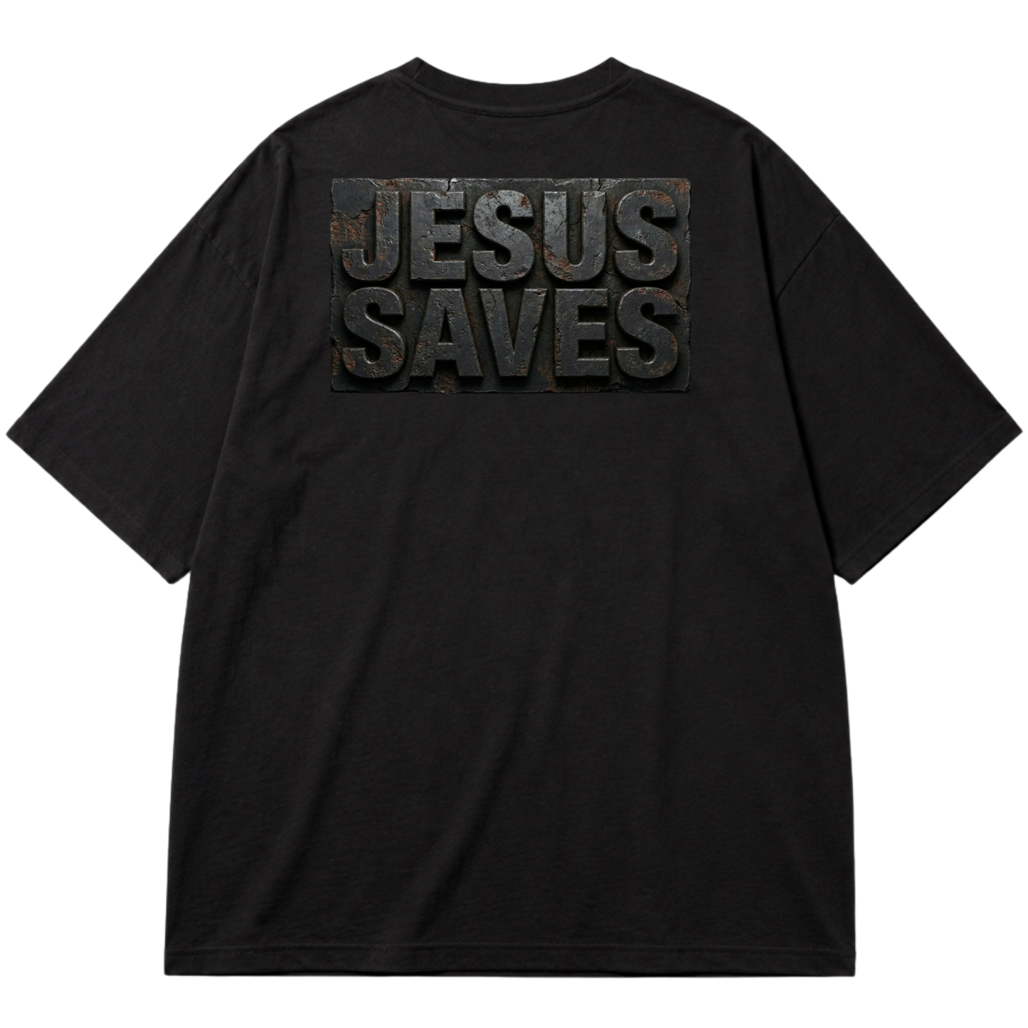 "Truth -  Jesus Saves Back" Oversized Premium 96% algodão 4% Elastano
