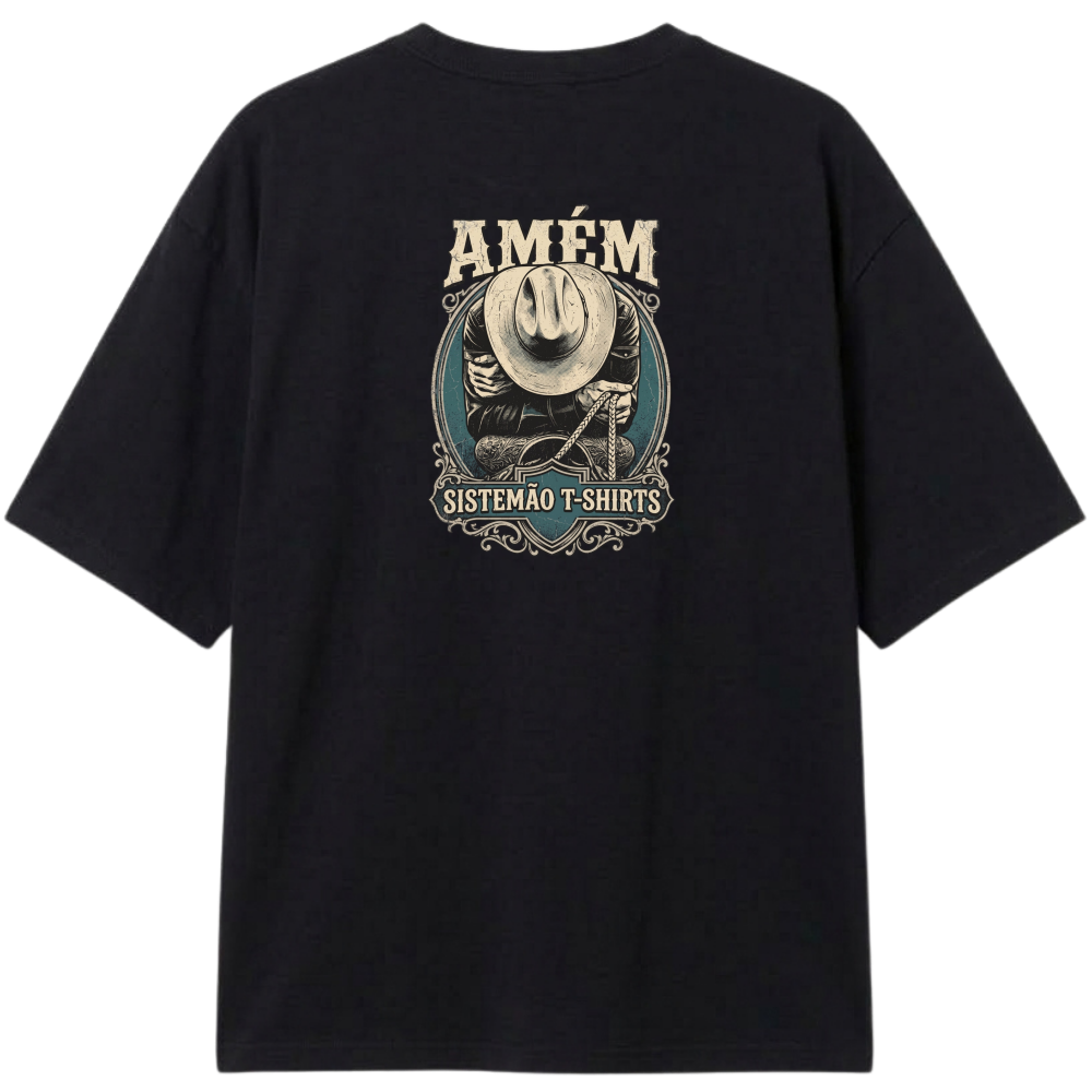"Estampa/AMÉM" Camiseta Oversized Classic
