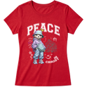"Produto #009 Baby look PEACE IN CHRIST" Blusa Baby Look
