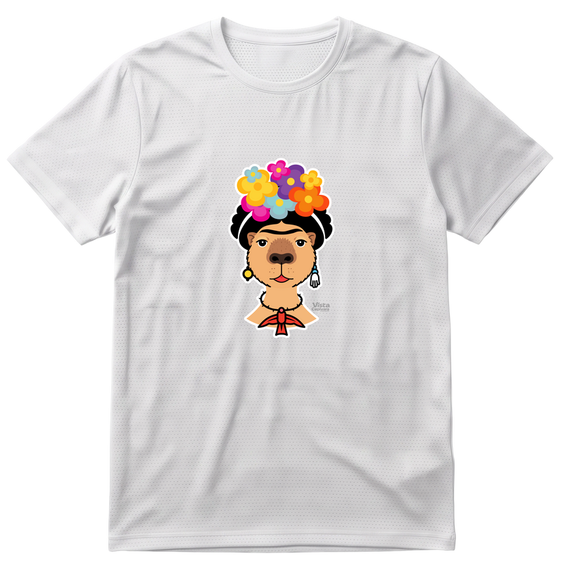 "Frida Kapivara" Camiseta Regular Poliamida UV