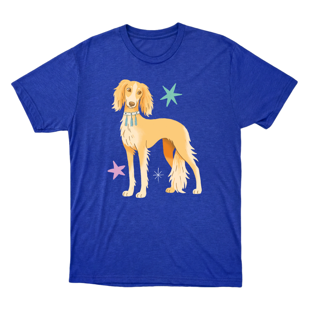"Saluki" Camiseta Básica Unissex