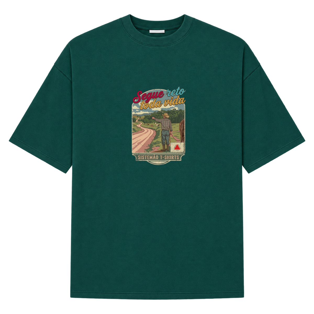 "Estampa/SEGUE RETO" Camiseta Oversized Suedine 220g