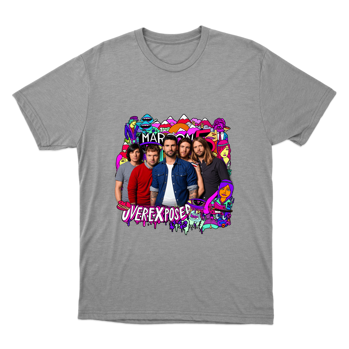 "Maroon 5 — Overexposed" Camiseta Básica Unissex