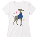 "Galgo italiano" Blusa Baby Look