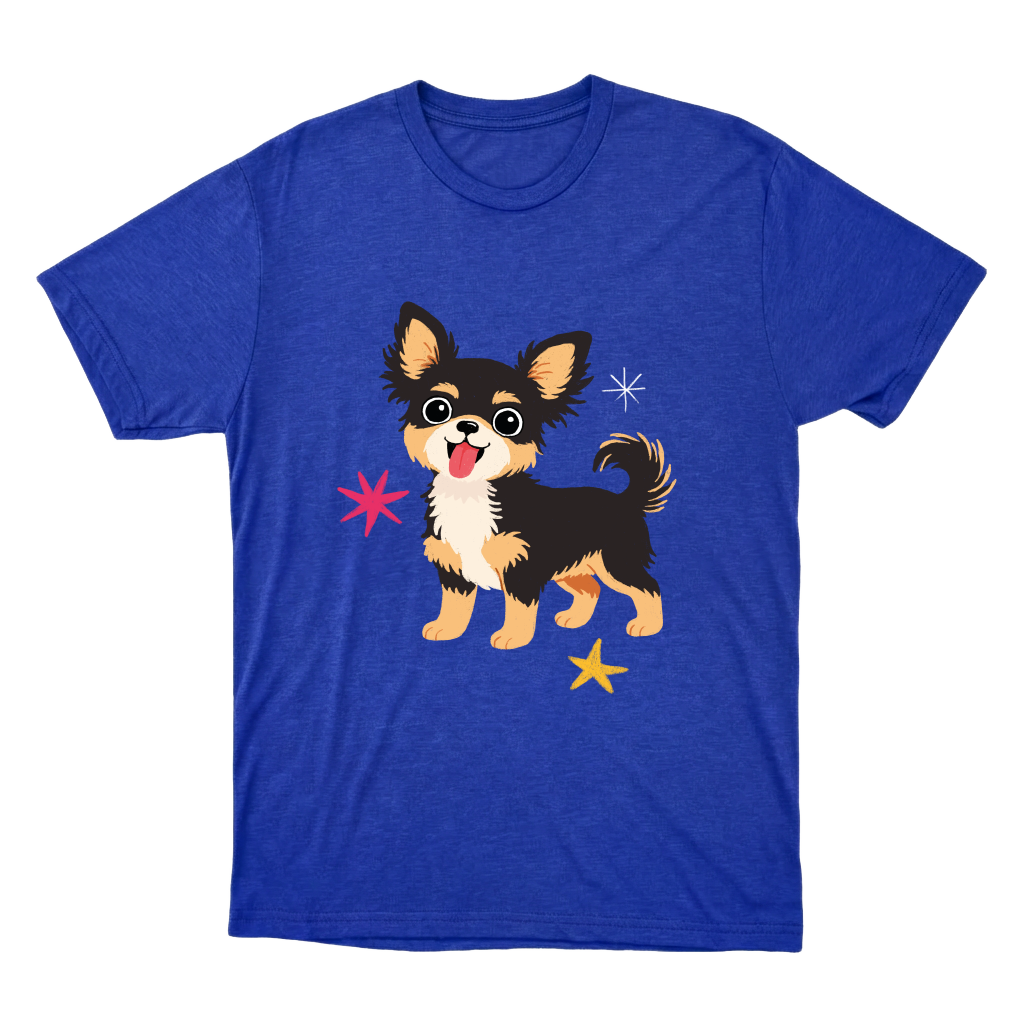 "Chihuahua pelo longo" Camiseta Básica Unissex
