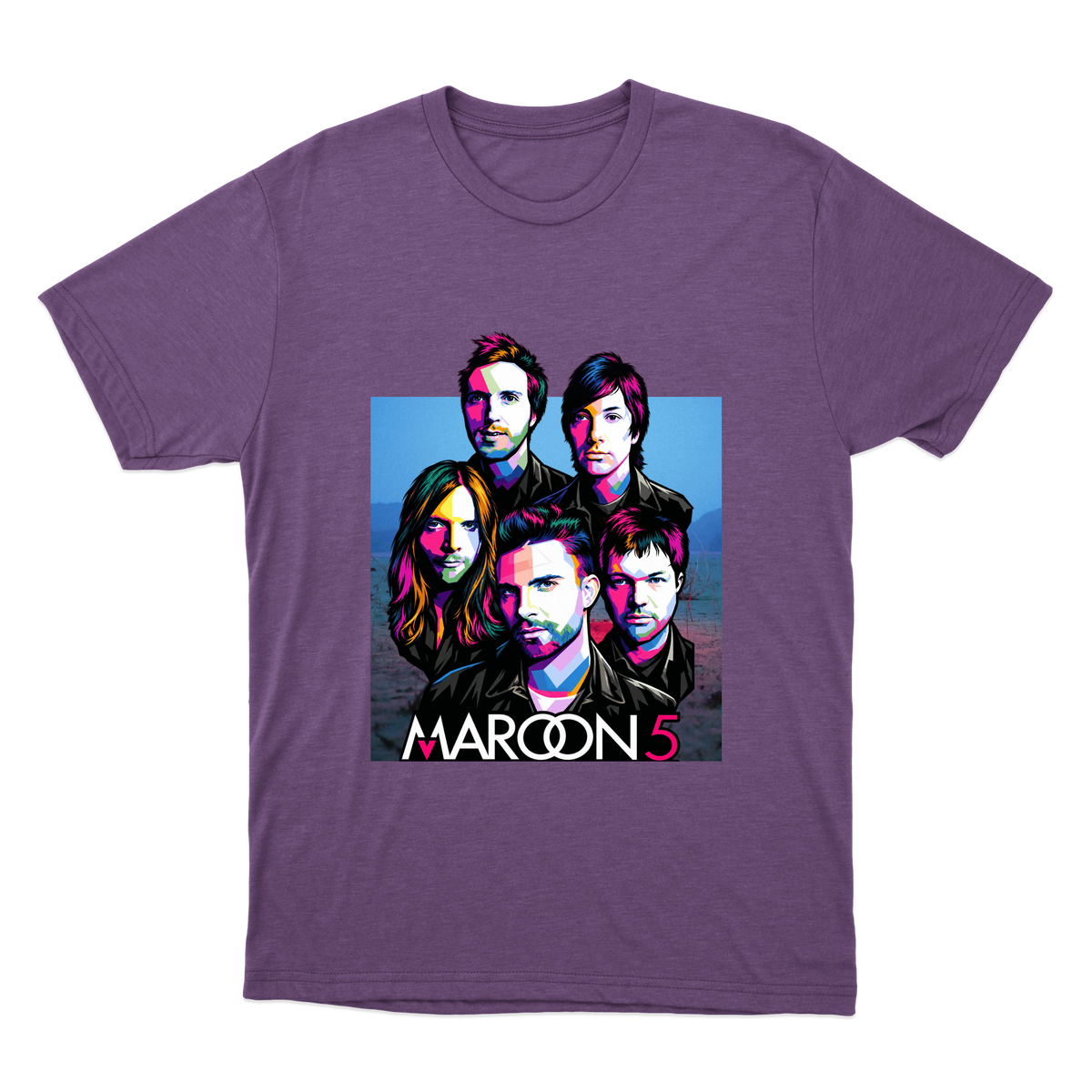 "Maroon 5 - Colors" Camiseta Básica Unissex