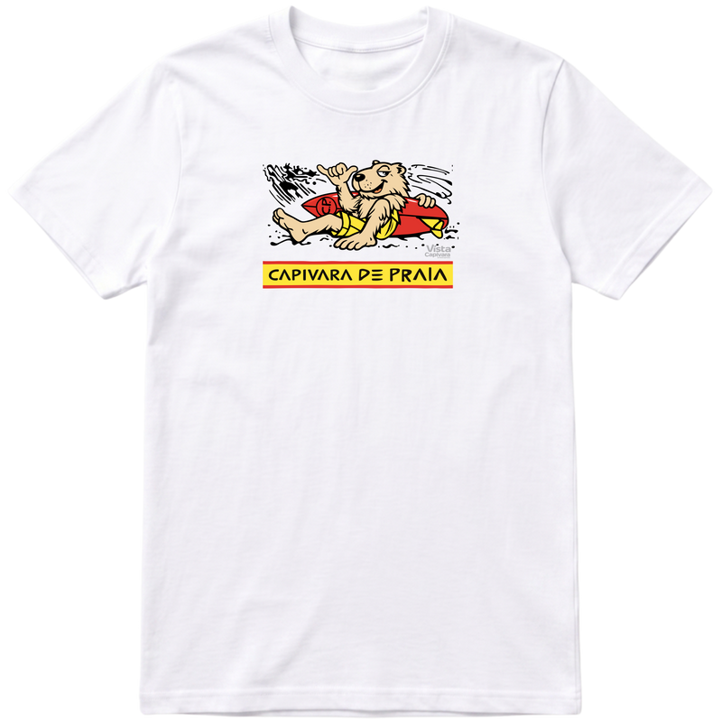 "Capivara de Praia DTF" Camiseta Premium Unissex Bunker Studios