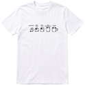 "evolução" Camiseta Básica Unissex