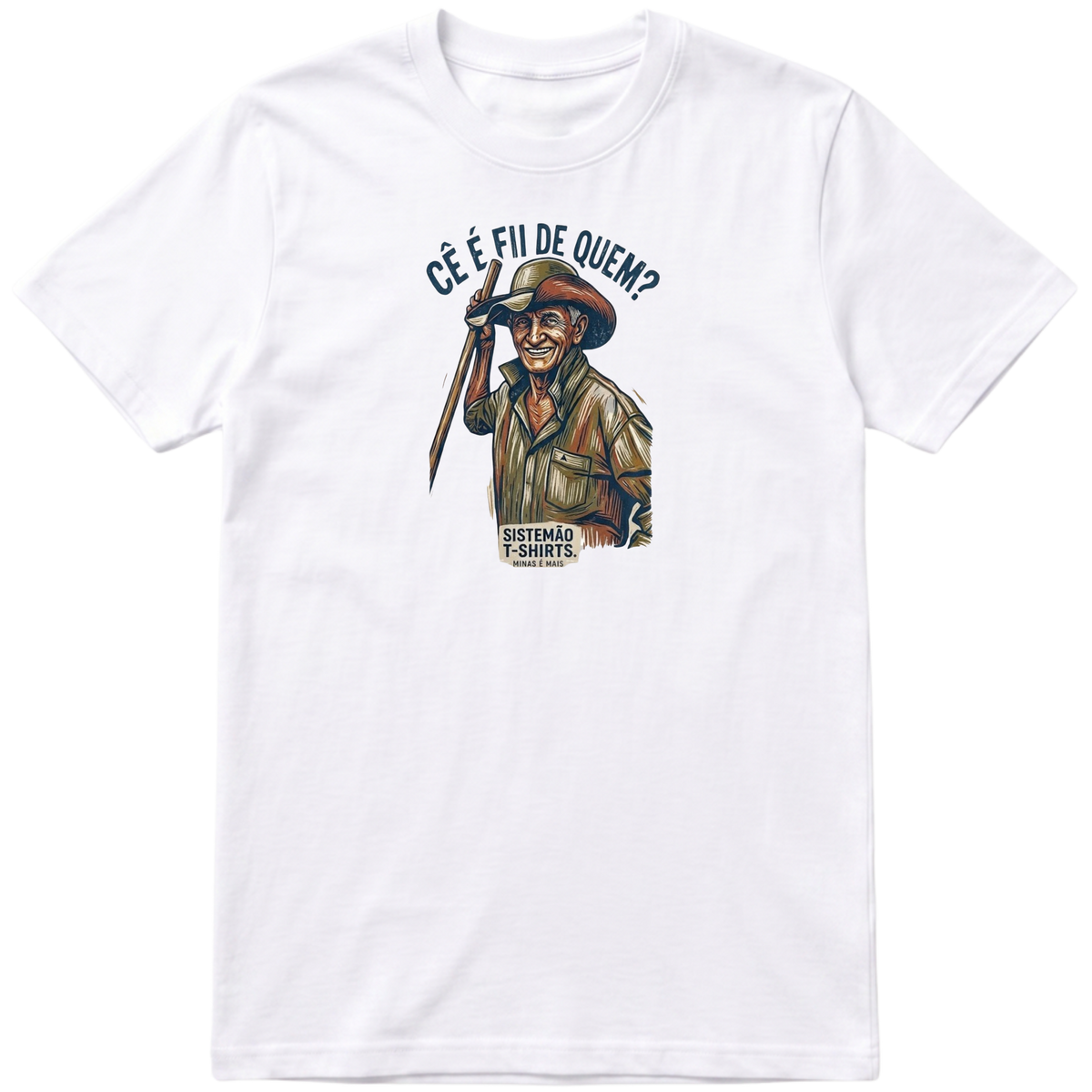 "Estampa/FII DE QUEM" Camiseta Premium Unissex Bunker Studios