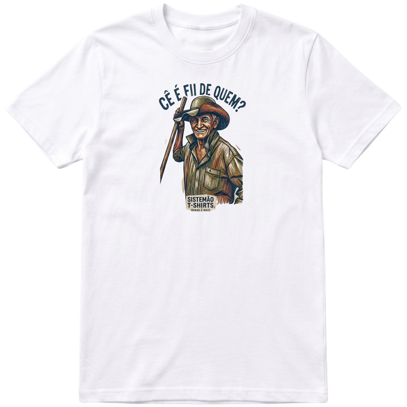 "Estampa/FII DE QUEM" Camiseta Premium Unissex Bunker Studios