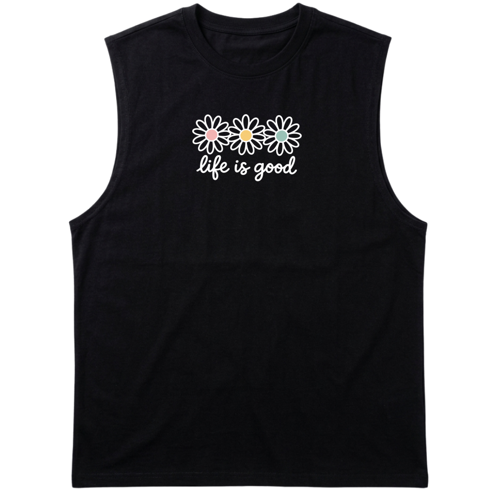 "Regata Tank flor" Tank Top Machão Suedine