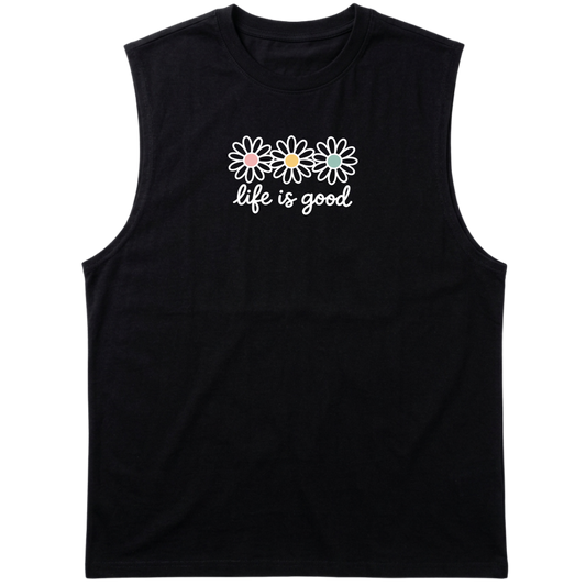 "Regata Tank flor" Tank Top Machão Suedine