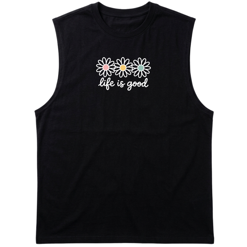 "Regata Tank flor" Tank Top Machão Suedine