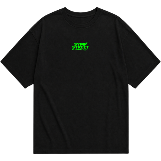 "Camiseta Oversized Cyber Cat - Street Symp" Oversized Básica 30.1