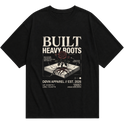 "BUILT HEAVY ROOTS | DØVN" Camiseta Oversized Básica