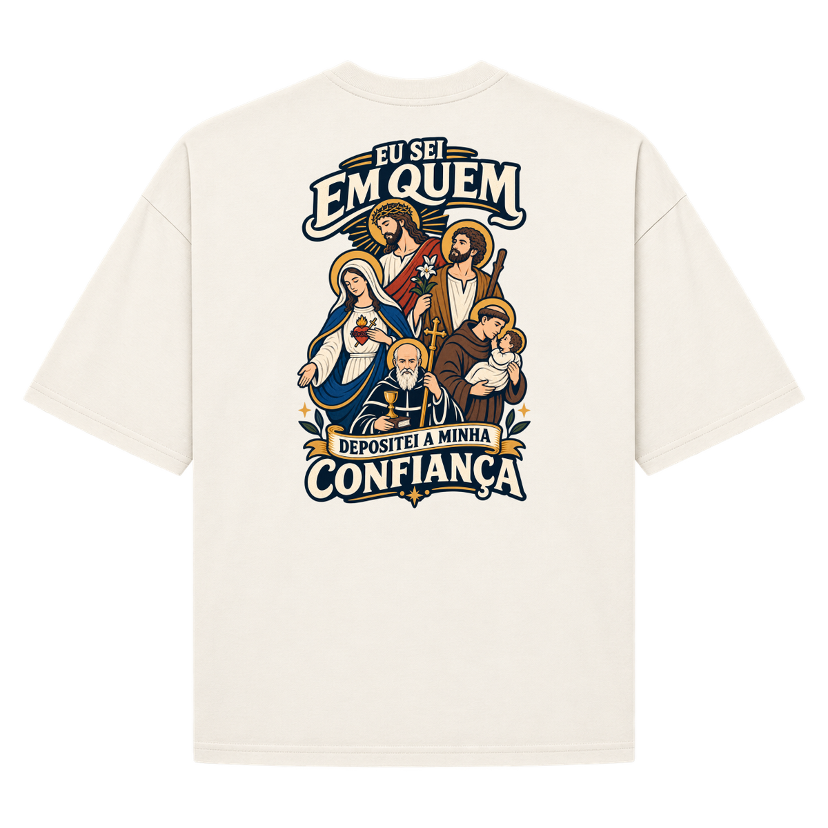 "2 TIMÓTEO 1:12" Camiseta Oversized Suedine 220g