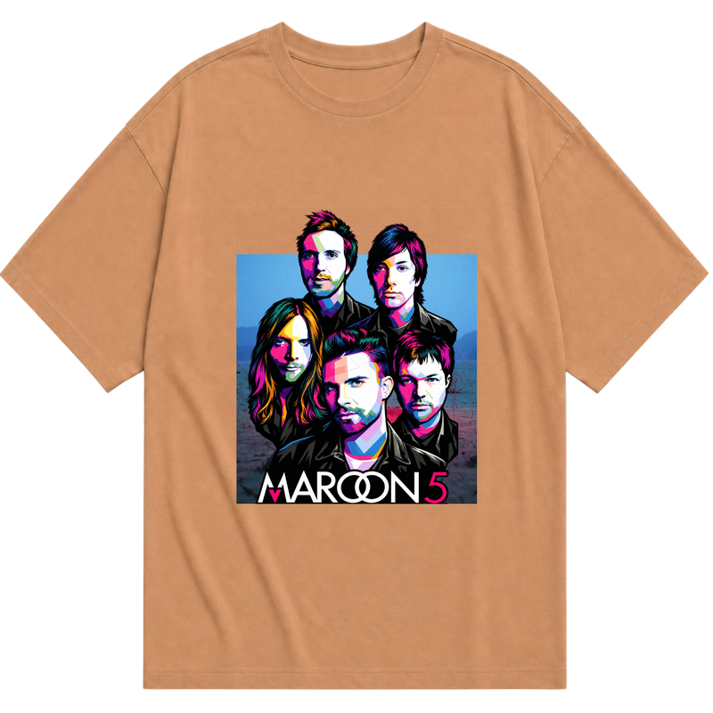 "Maroon 5 - Colors" Camiseta Oversized Básica