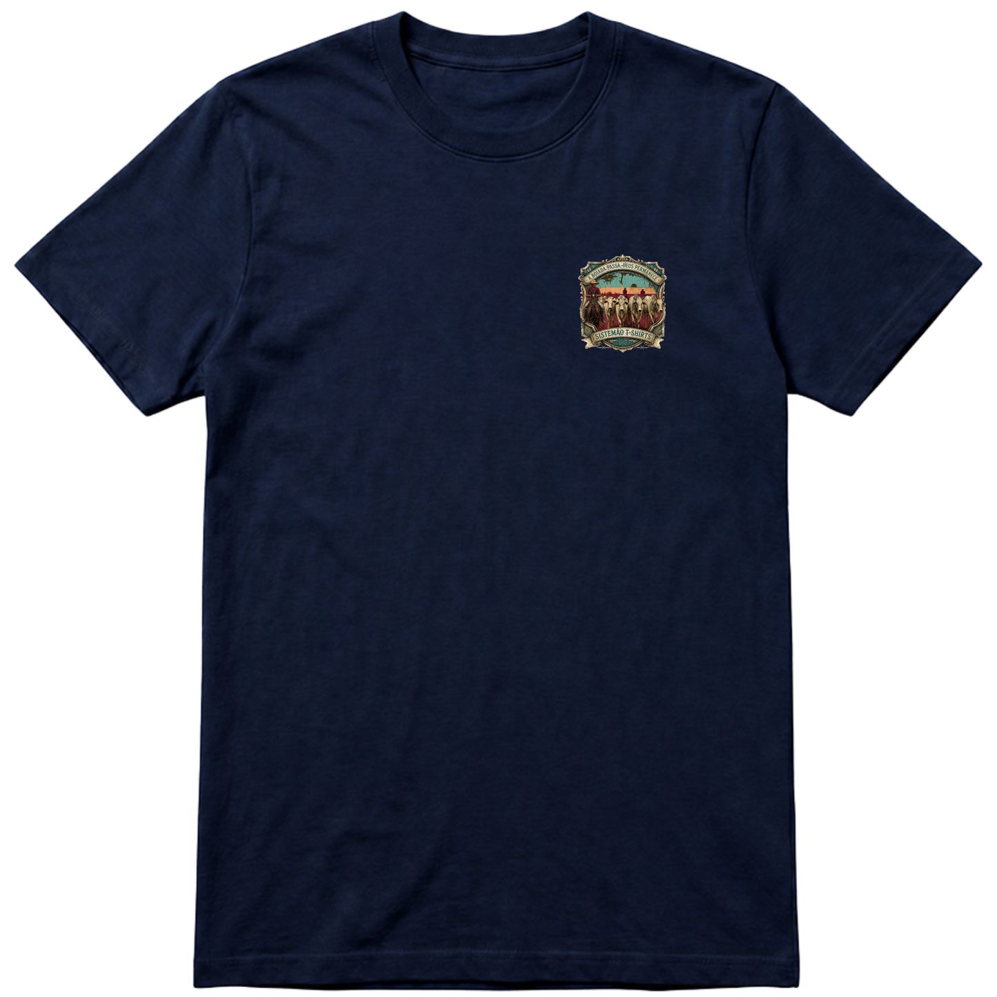 "Estampa DEUS PERMANECE" Camiseta Básica Unissex