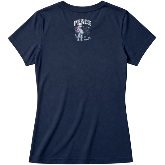 "Produto #009 Baby look PEACE IN CHRIST" Blusa Baby Look