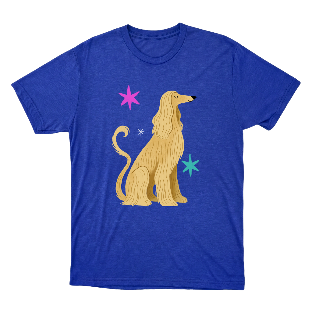 "Galgo afegão" Camiseta Básica Unissex