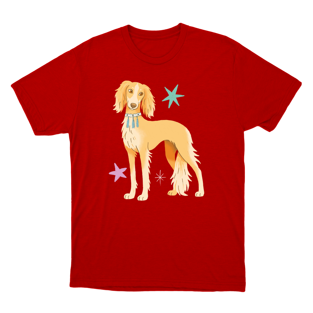 "Saluki" Camiseta Básica Unissex