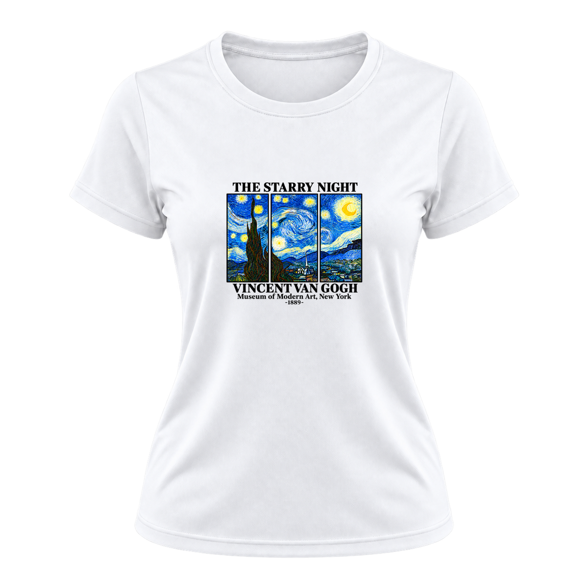 "Camiseta Dryfit Feminina Basic - Van Gogh" Camiseta Dryfit Feminina Basic