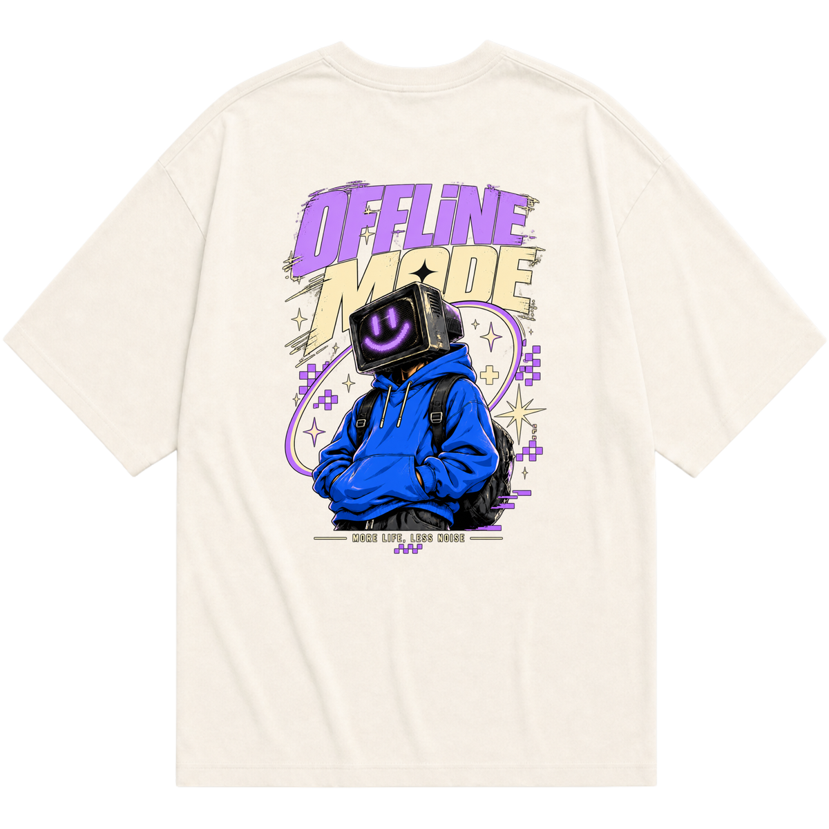 "Camiseta Oversized Essential - Offline Mode" Camiseta Oversized Básica
