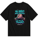 "Produto #003 Camisa Oversized HA AMIGO MAIS CHEGADO DO QUE UM IRMÃO" Camiseta Oversized Básica