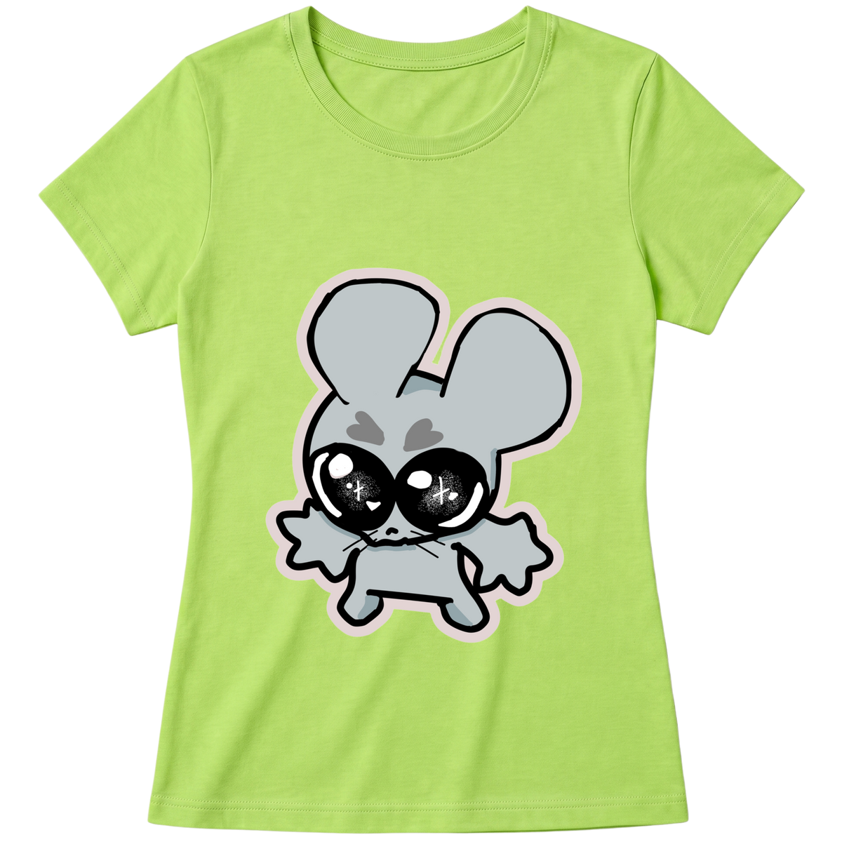 "Baby Look Classic Ratito – Camiseta Feminina Estampada Fofa" Blusa Baby Look