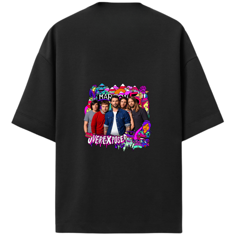 "Maroon 5 - Overexposed" Camiseta Oversized Premium