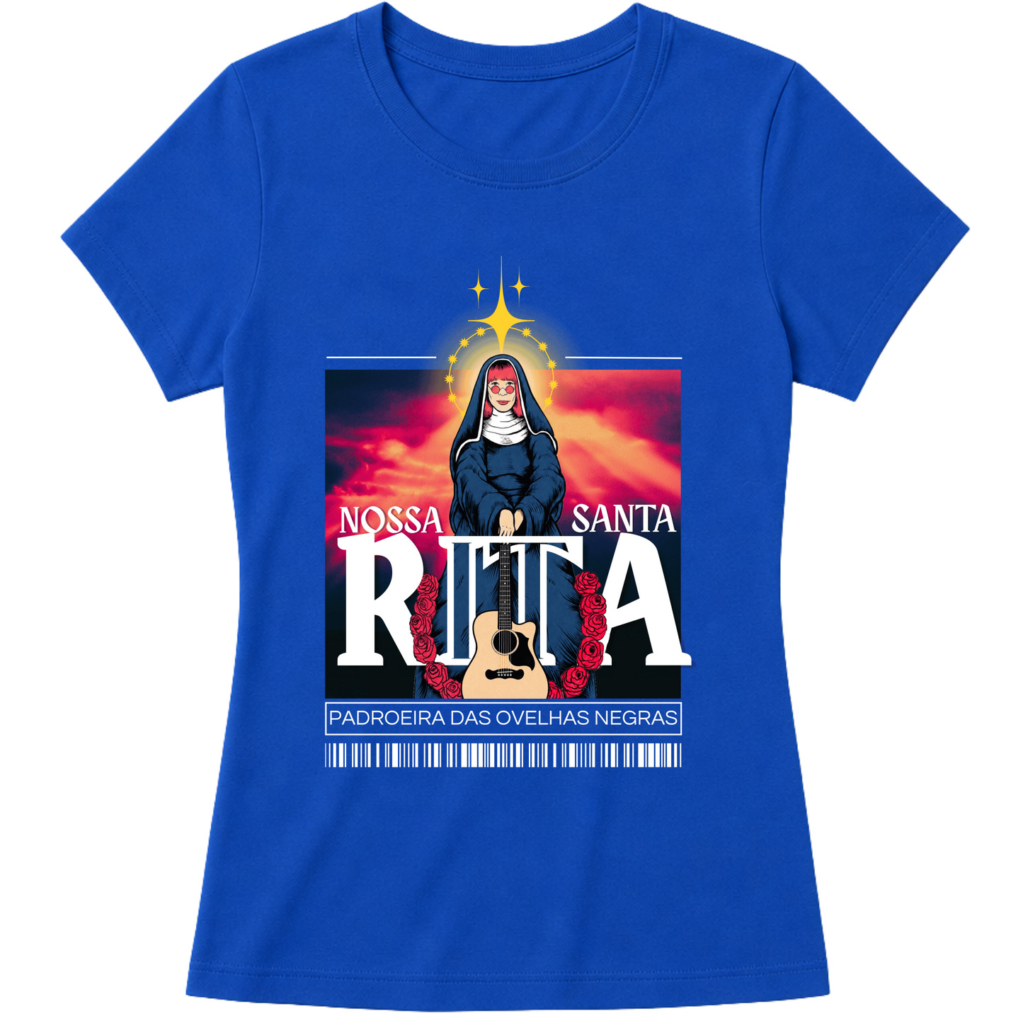 "Camiseta Santa Rita" Blusa Baby Look