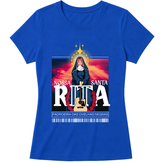 "Camiseta Santa Rita" Blusa Baby Look