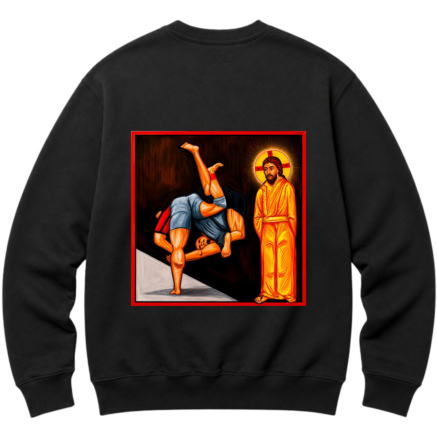 "Moletom Crew Essential Fé em Cada Queda" Blusão Moletom