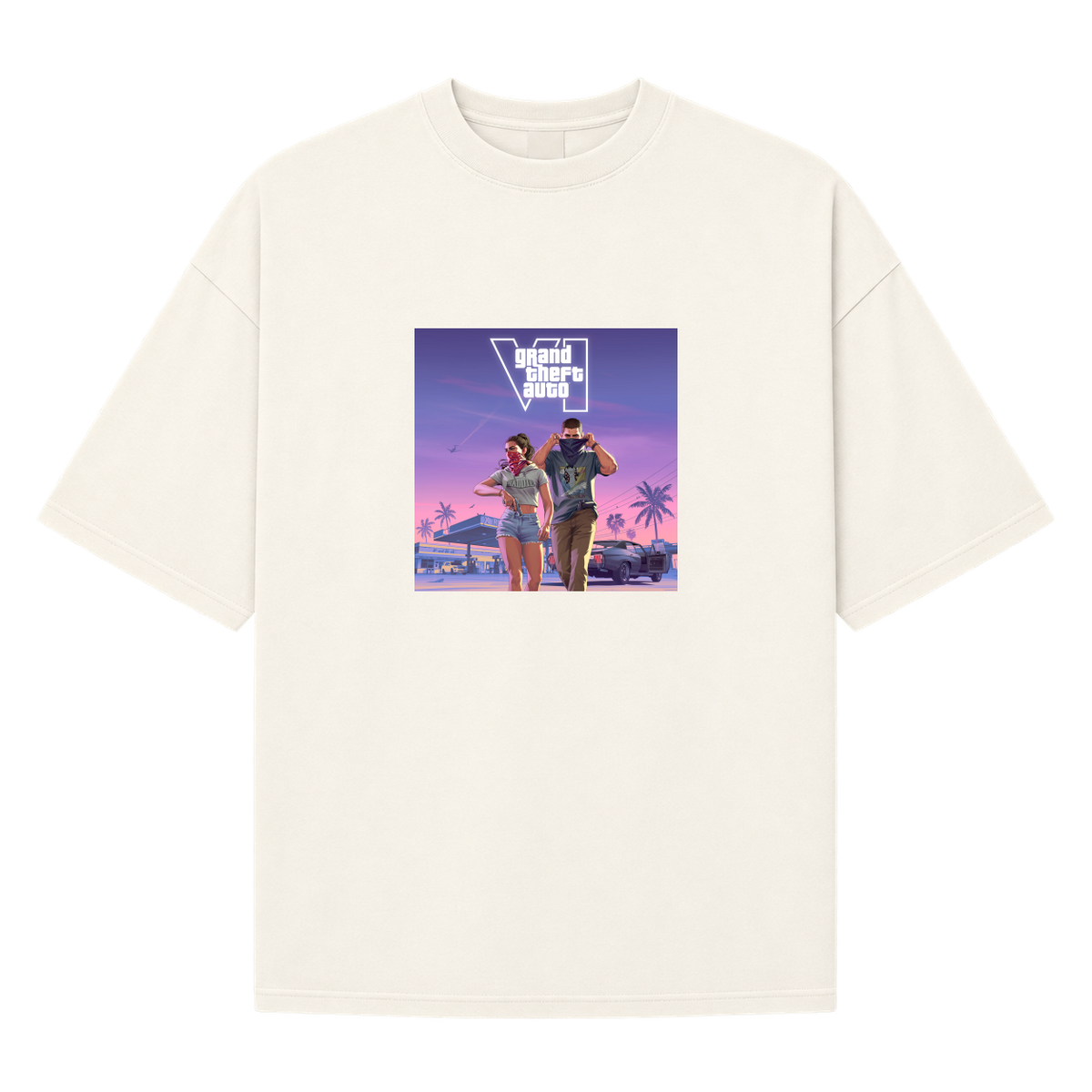 "VI.CE CITY THEMES" Camiseta Oversized Suedine 220g