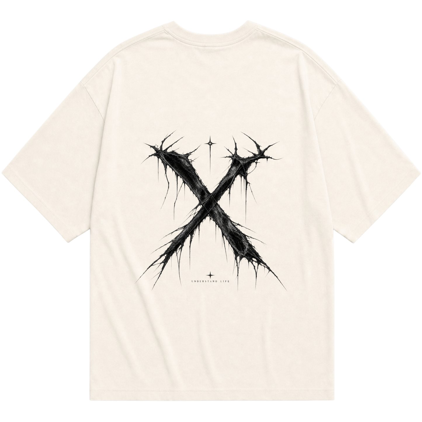 "Camiseta Oversized “X”  Signature Drop (Basic)" Camiseta Oversized Básica