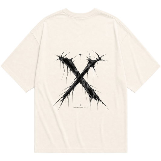 "Camiseta Oversized “X”  Signature Drop (Basic)" Camiseta Oversized Básica