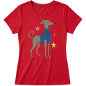 "Galgo italiano" Blusa Baby Look