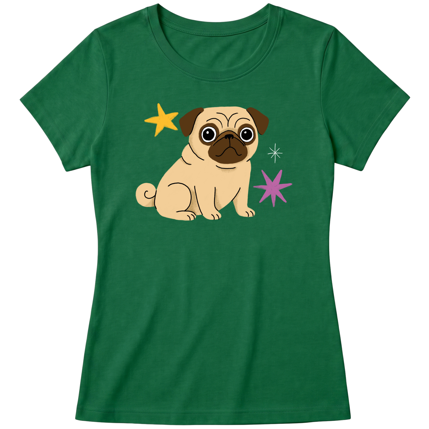 "Pug" Blusa Baby Look
