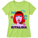 "Camiseta - Sob efeito de Ritalina" Blusa Baby Look