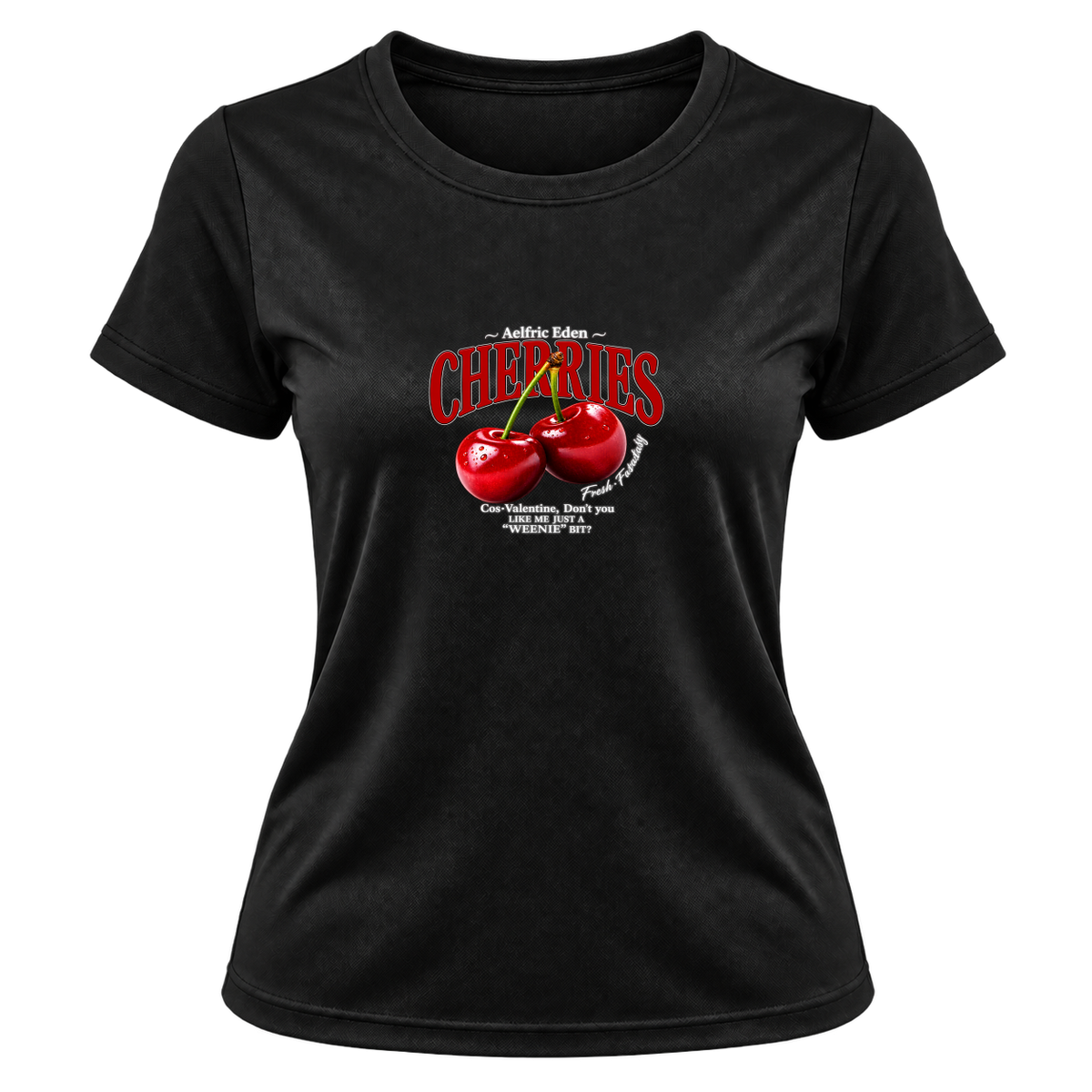 "Camiseta Dryfit Feminina Basic - Cherries" Camiseta Dryfit Feminina Basic