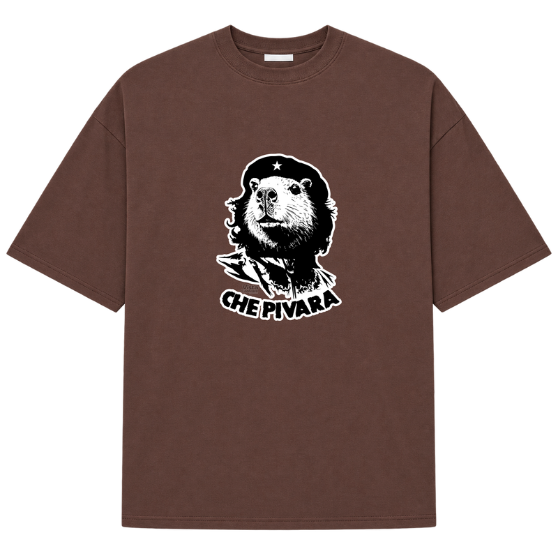 "Che Pivara DTG" Camiseta Oversized Suedine 220g