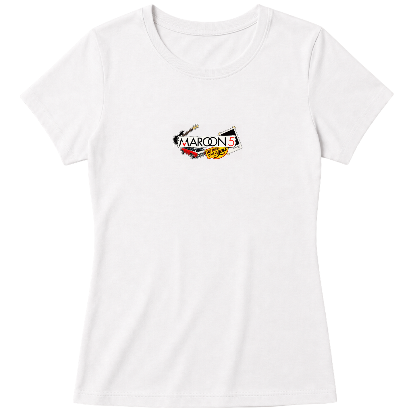 "Maroon 5 - Elementos" Blusa Baby Look
