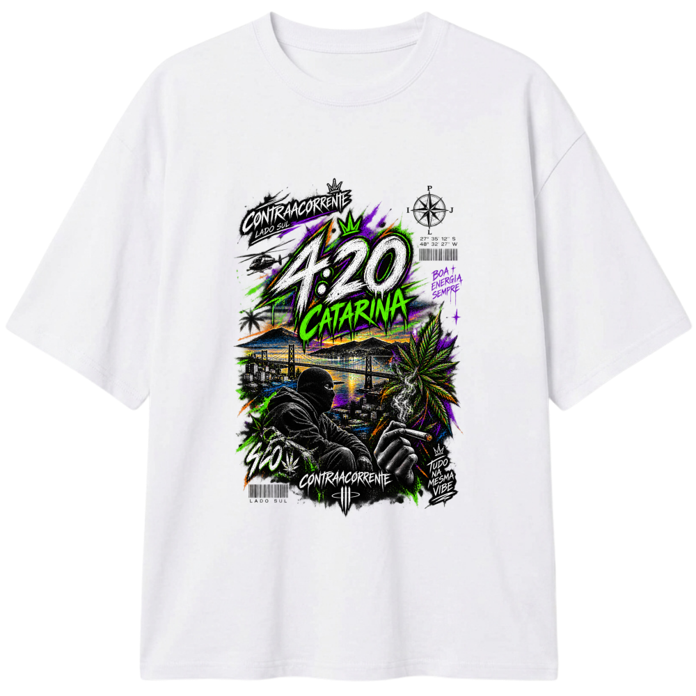 "Oversized Classic #020 - CØNTRAACØRRENTE" Camiseta Oversized Classic