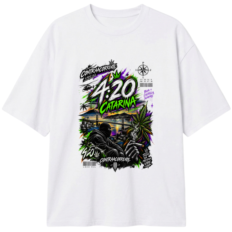 "Oversized Classic #020 - CØNTRAACØRRENTE" Camiseta Oversized Classic