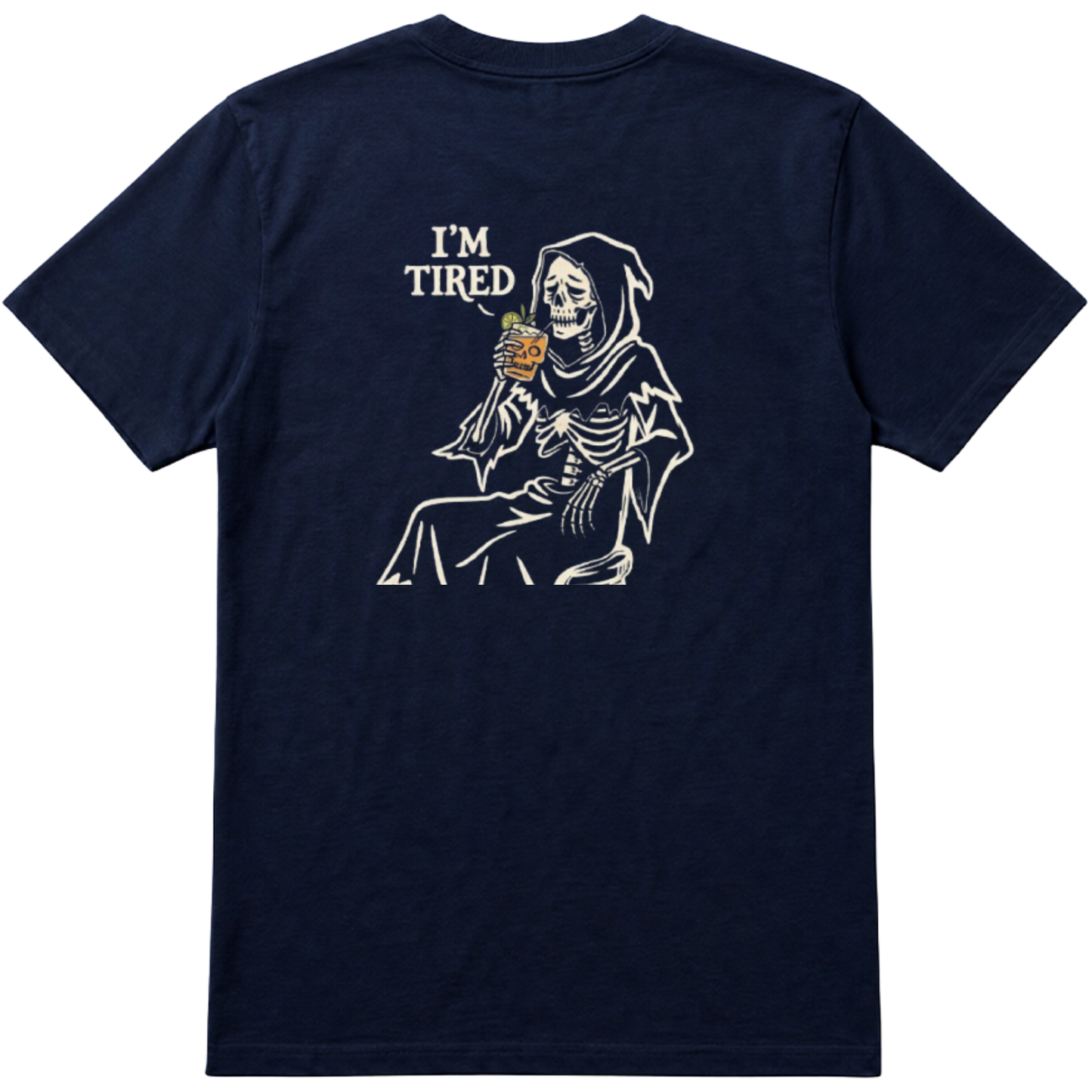 "Camiseta Mea Culpa - I'm tired skull" Camiseta Básica Unissex