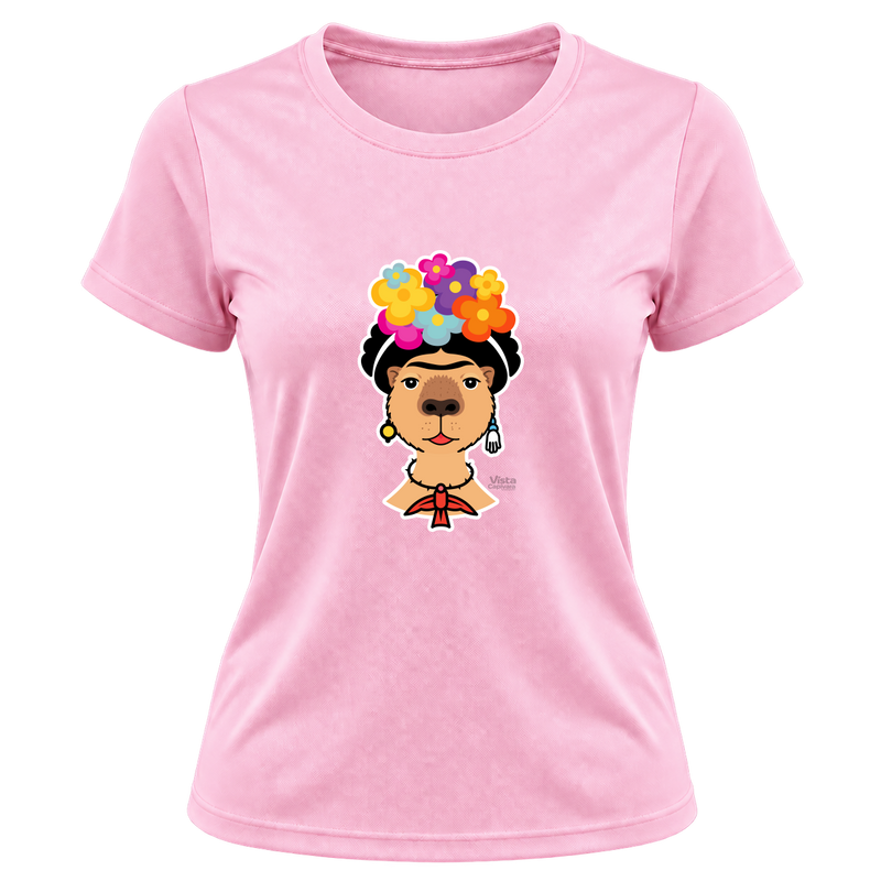 "Frida Kapivara" Camiseta Dryfit Feminina Basic