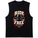 "Ride Free Motorcycle Vintage" Tank Top Machão Suedine
